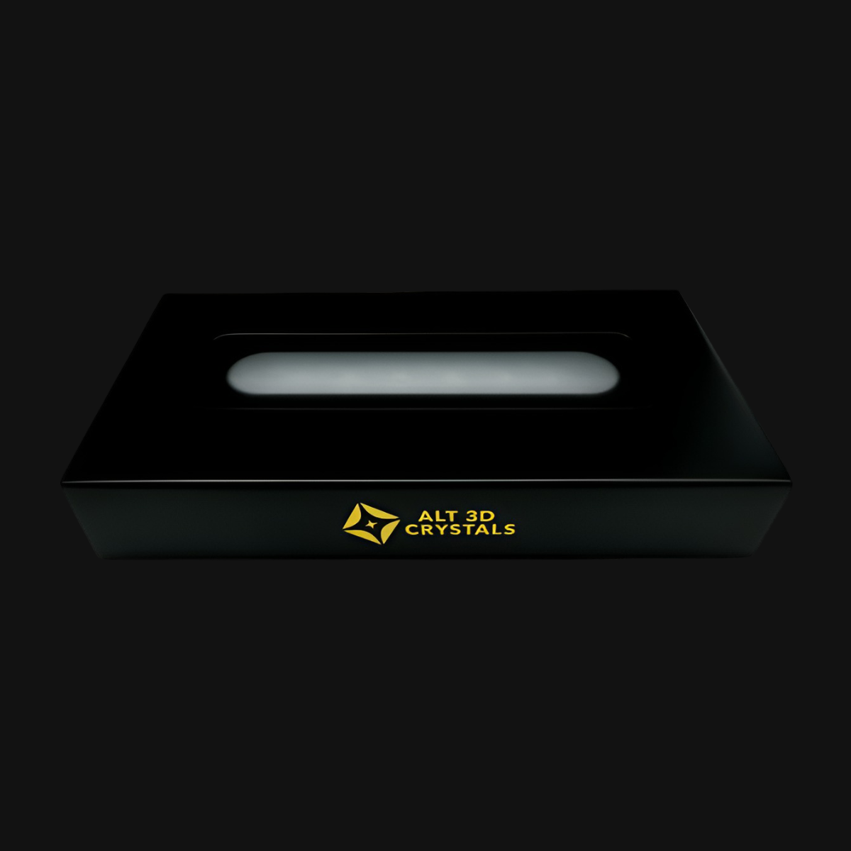 Alt 3d crystals | large wood light base