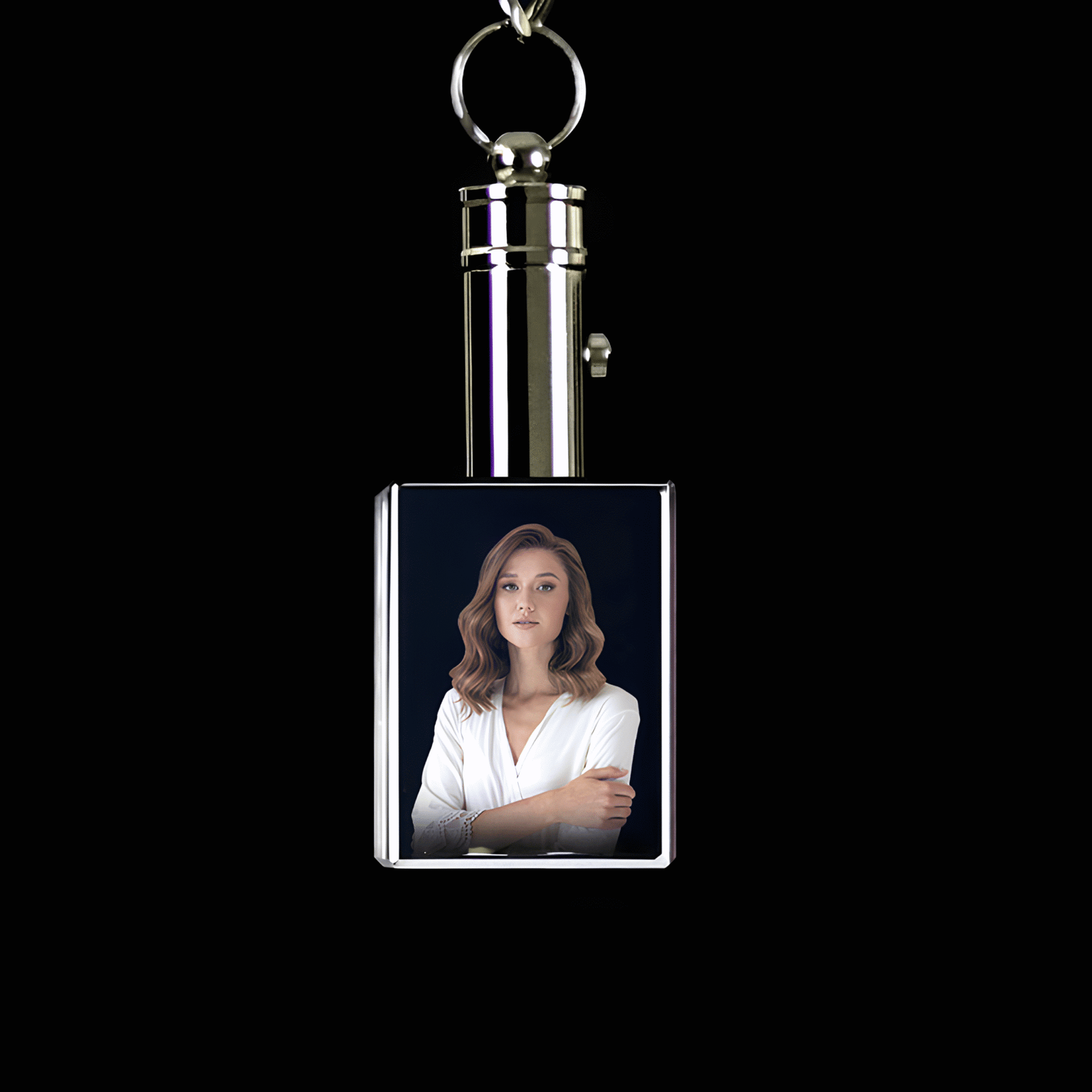 Alt 3d crystals | rectangle keychain