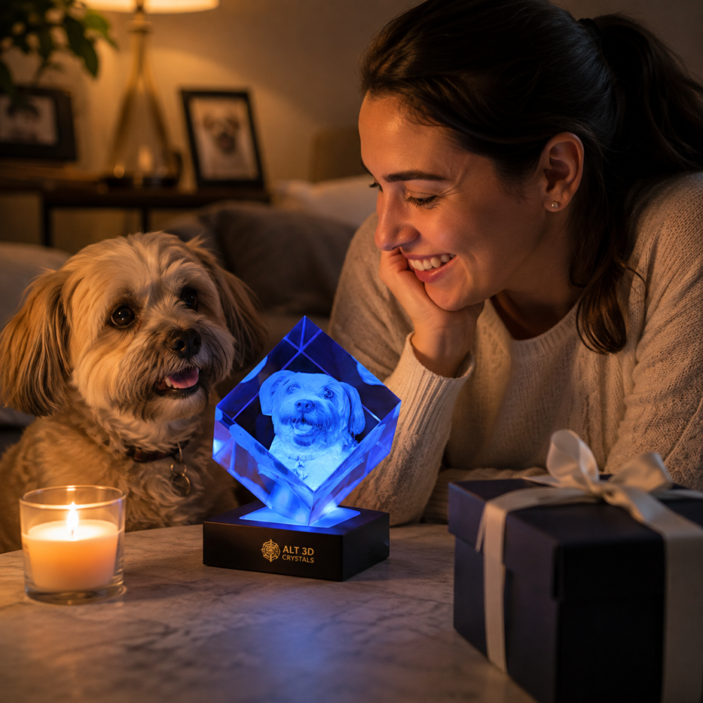 personalized crystal keepsake